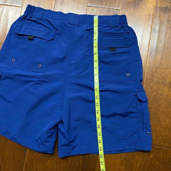 Bimini Bay Performance Outdoors Fishing Navy Blue Nylon Shorts Men's Size Medium - Picture 7 of 7